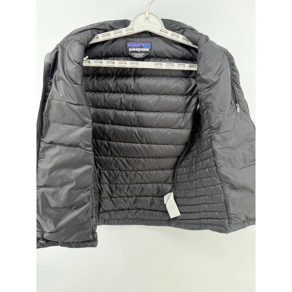 Patagonia Womens Black Down Vest Full Zip Puffer Quilted Small - Picture 3 of 7